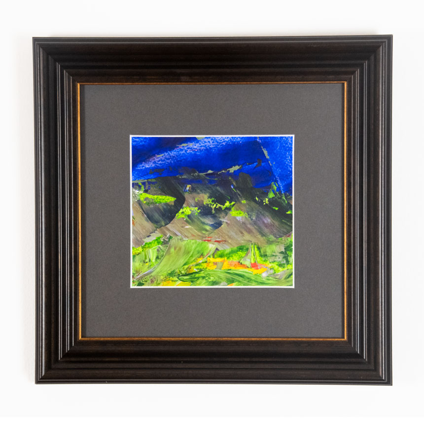Imagined Landscape Blue And Green